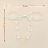 Vintage Crystal Bow Woven Pearl Double-Layer Bow Accessories Diy Clothing Shoes Hats And Accessories