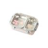 Airtight Food Storage Container 2/3 Grids Insulated Lunch Box Stainless Steel Lunch Box  Students