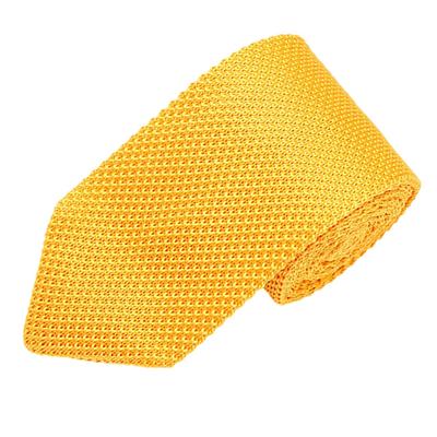 [One Limitation] Necktie, Business, Formal, Casual, Plain, Simple, Polyester, Gift, Men's NK043 (Yellow)
