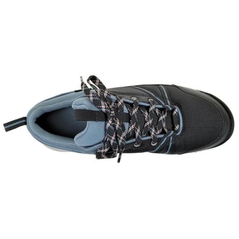 DECATHLON NH100 Versatile Comfortable Waterproof Shock Absorption Abrasion Resistant Low Top Hiking Shoes Women's Blue Grey