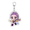2d Acrylic Compass Support Stick Rocking Music Keychain Pendant Accessory