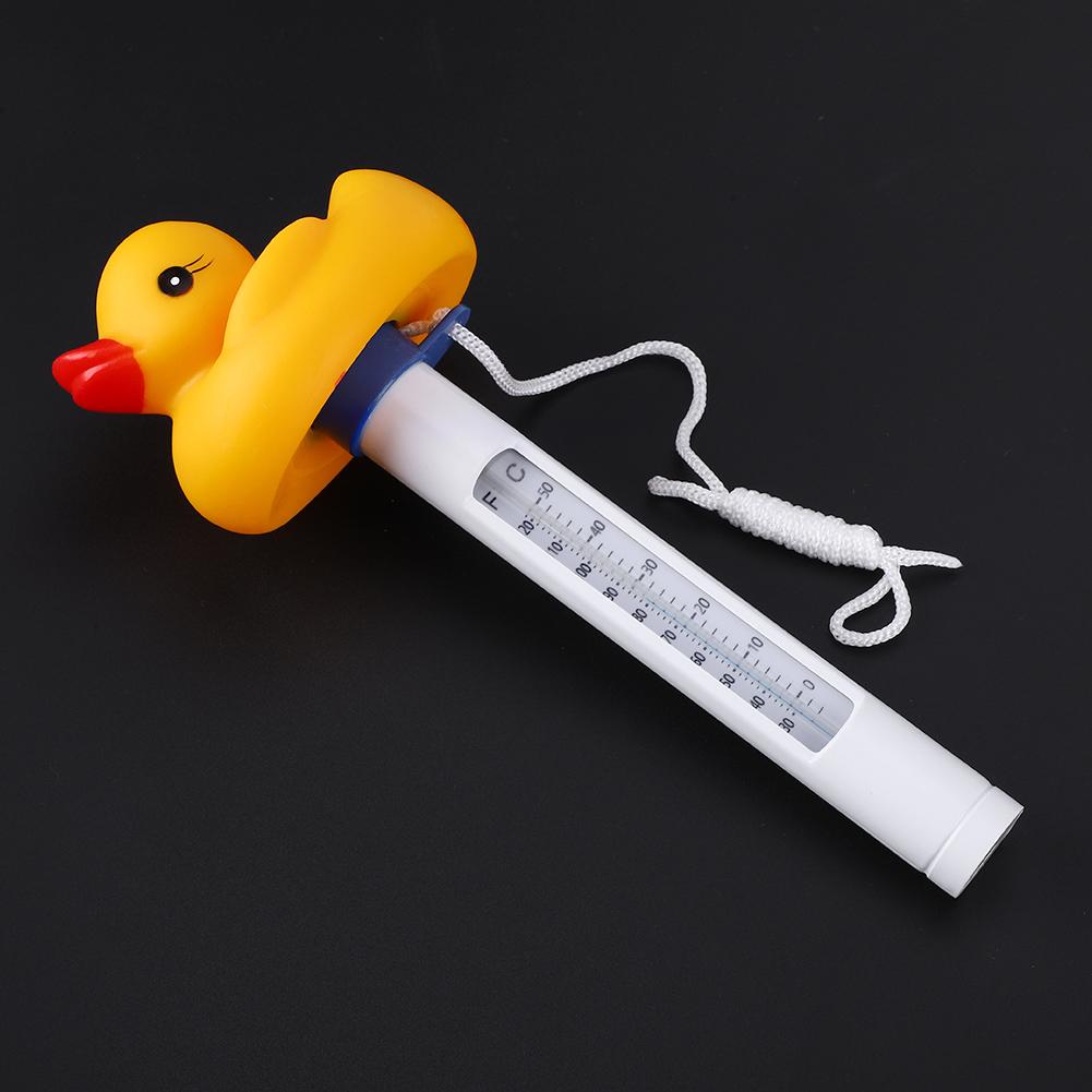 Cartoon Mini Floating Water Thermometer for Swimming Pool Spas Fish Tank Aquarium Duck