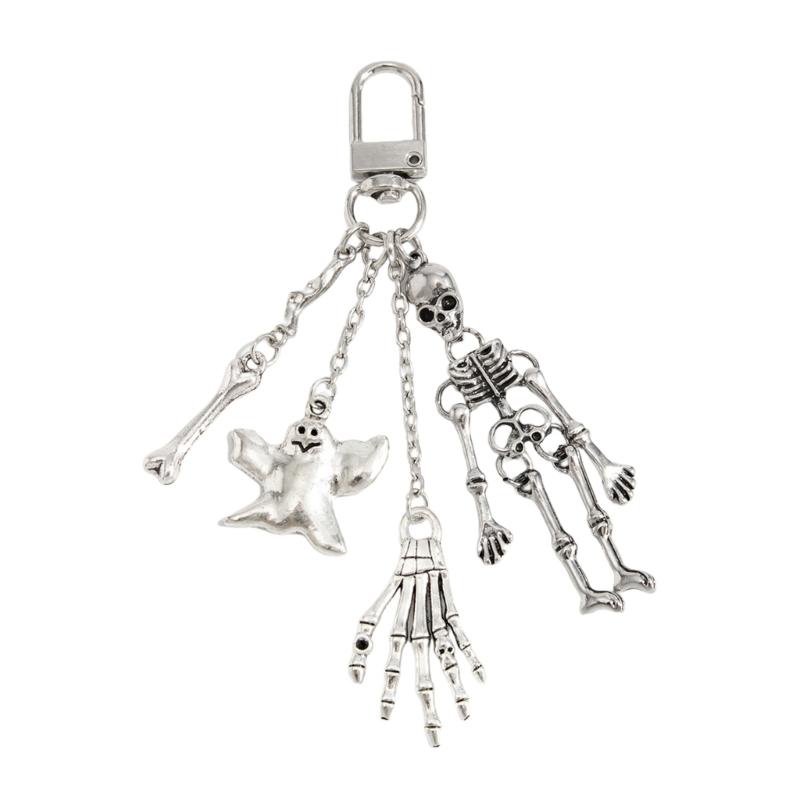 

Skeleton Keychain Skull Keyring With Sturdy Alloy Design For Backpack Luggage Phone Gothic Accessory Gift 1