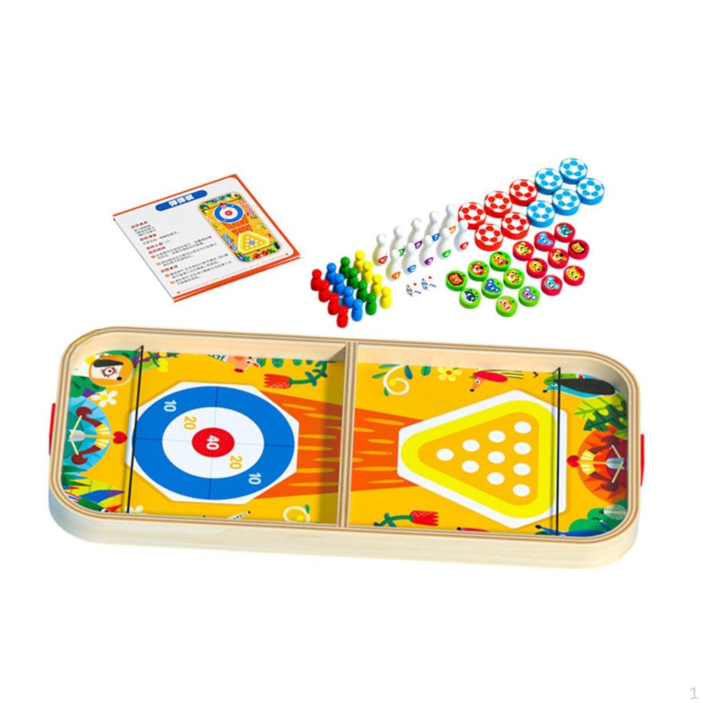 Desktop Table Game Bowling Games Battle Portable Fun Board Wooden Hockey for