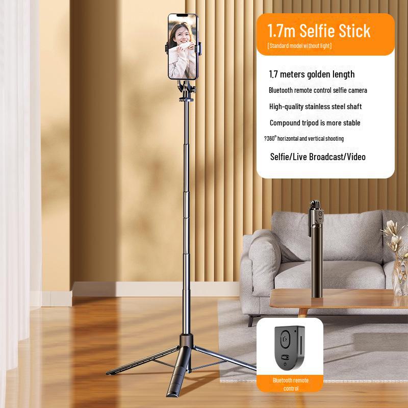 New Anti-Shake Four-Axis Gimbal Selfie Stick with Tripod for Mobile Live Broadcast and Travel