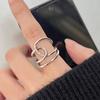 BF CLUB 925 Sterling Rings for Women Simple Geometric Handmade Irregular Retro Ring Inter New Fashion Allergy For Birthday Gift