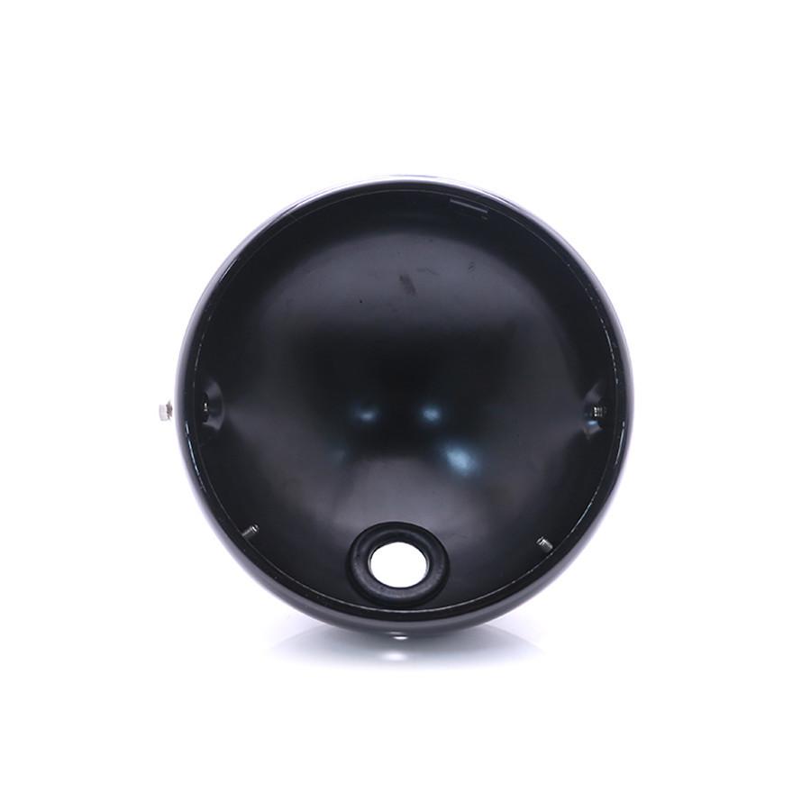 Aluminum 7" Headlight Cover Housing + 2X Headlamp Bracket Fork Tube Holder Clamp