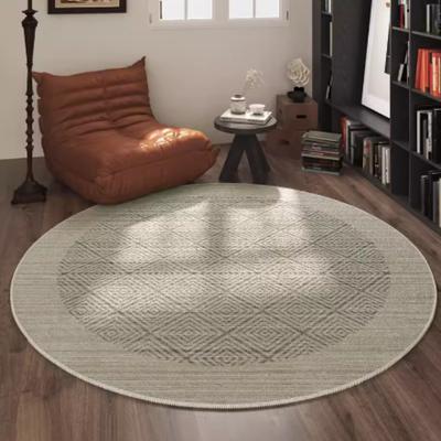 Blanket Beautiful Round Carpet Sofa Computer Chair Coffee Table Mat Simple Dirt Resistant Non-slip Ring Velvet Carpet
