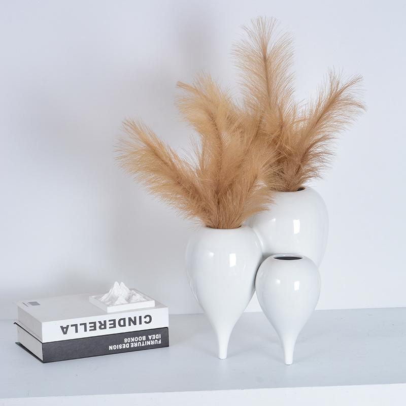 Ceramic Vase Three-piece Balloon Set Flower Vase Abstract Bubble Ceramic Handicraft Flower Arranger Home Decoration Accessoires