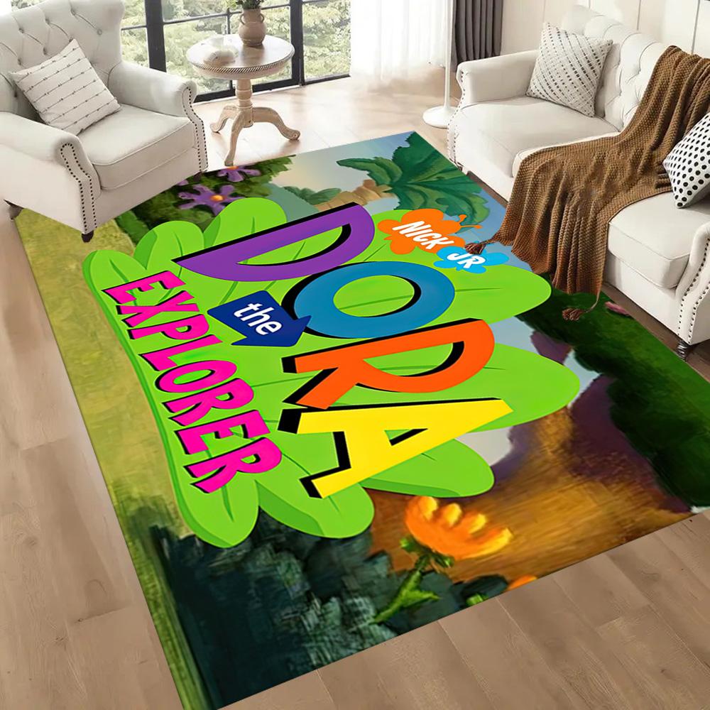 Dora Explorer Floor Rug Office Rug Perfect for Study room Kitchen Bedrooms Foyer Antislip Carpet Office home decor Spiritual Gift