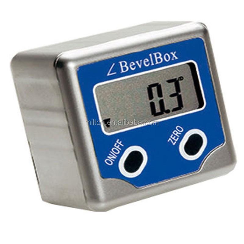 DC15W Blue Precision Digital Bevel Angle Protractor Digital Inclinometer Level Box Bevel Box With Magnet Base синий
