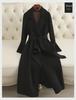 Women's Double-Faced Cashmere Coat: Mid-Length, Over-Knee, Slim Fit, Straight Shoulder, 2024 Autumn/Winter New Style.