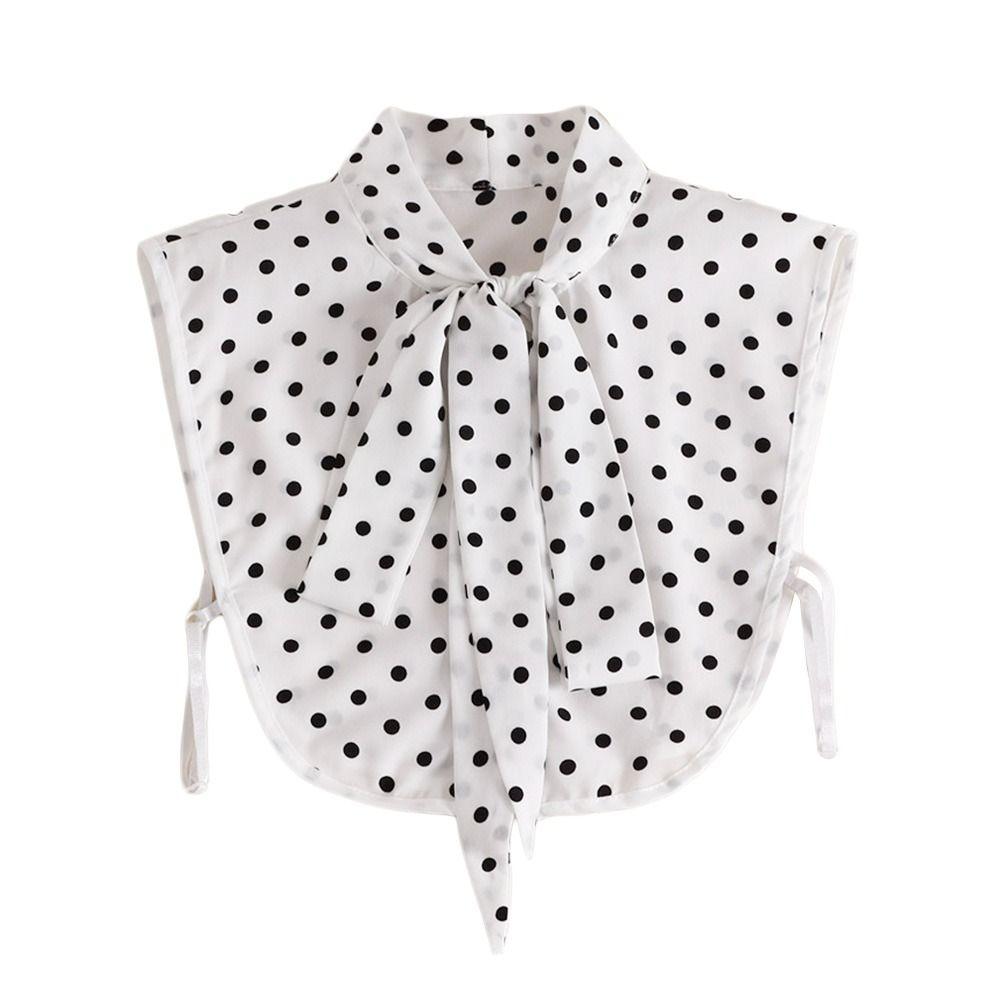 Women Detachable Chiffon Classic Blouse False Collar Lapel Clothes Accessories Shirt Fake Collar