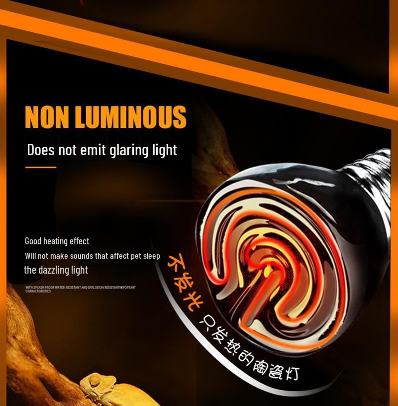 Reptile Mini Ceramic Heat Lamp for Tortoise, Lizard, Gecko, and Chick Brooder