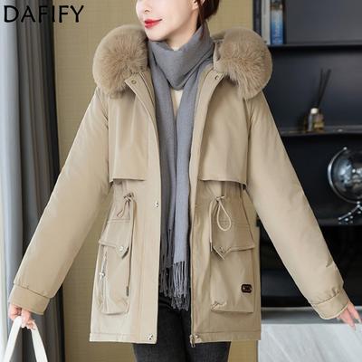 Damenmode Casual Herbst Winter Einfarbig Druck Langarm Jacken & Mäntel Daunenmäntel