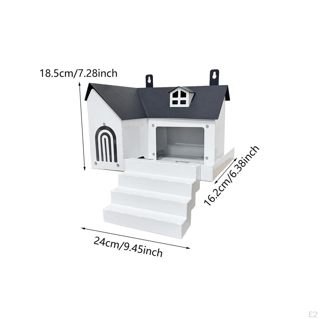 Futterspender für Eichhörnchen, Futtertisch, vielseitig, große Kapazität, Metall, für Mais, einfach zu installieren