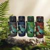 3D-gedruckte Dinosaurier-Wasserflasche, 400 ml - PVC-frei, auslaufsicher, matte Oberfläche, inklusive Strohhalm und Trageschlaufe