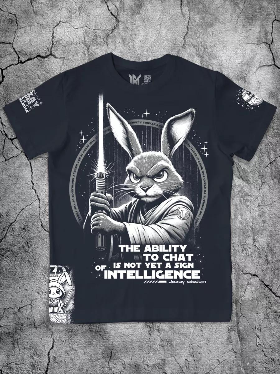 Men s Grey Jedi Rabbit T-shirt S