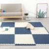 10Pcs Sports Mat Shatter-resistant Leaf Veins Solid Color Gym Home Protective Flooring Yoga Mat Daily Use