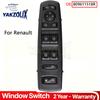 809611518R for 2011 Renault Latitude L70 Talisman Samsung SM5 SM7 2017 Front Driver Side Power Window Control Switch Auto Parts