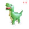 4D Cartoon Foil Balloons Elephant Stand Walking Balloon With Wheel For Kids Birthday Party Decoration Baby Shower