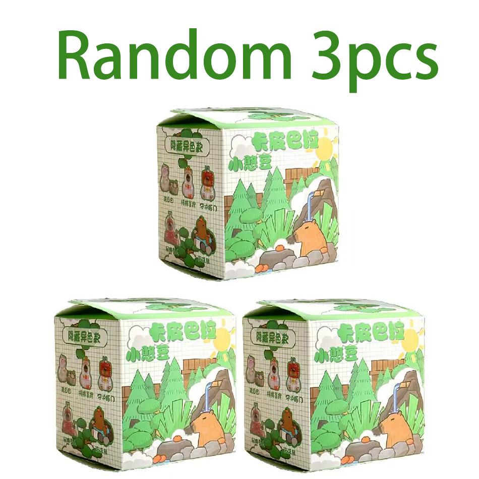 Capybara Figur Blind Box Simulation Capibara Kawaii Anime Tiere Figuren Puppe Kinder Geburtstag Weihnachtsgeschenk