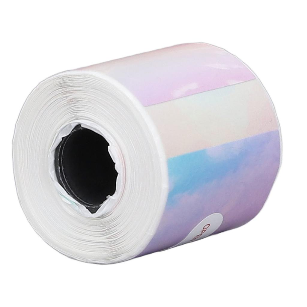 Yuvarlak Termal Etiket 30x30mm Taşınabilir Kendinden Yapışkanlı Küçük İşletme Termal Etiket Renkli