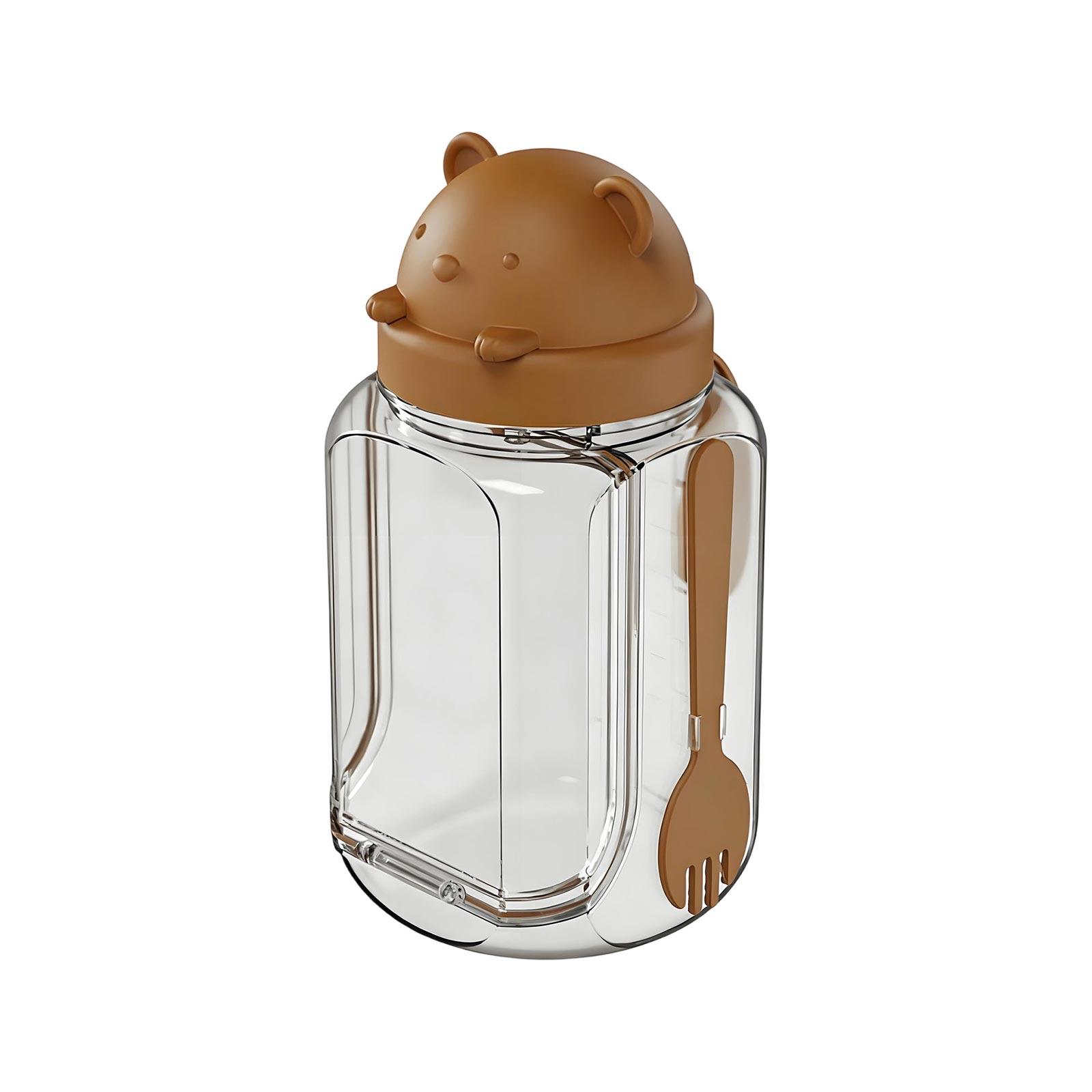 Cute Bear-shaped Jar And Cute Design Suitable For Home And Kitchen Use Plastic With Markings One Size 1090₽