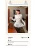 Women's French Lace Patchwork Long Sleeve Ruffle Turtleneck for Fall/Winter Layering
