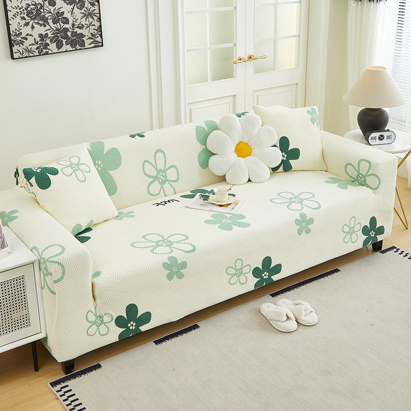 Small Fresh All Inclusive Sofa Cover Non Slip and Stain resistant Sofa Cover Simple Style Four Season Universal Sofa Cover