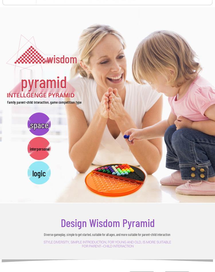 Qi Ji Pyramid Wisdom Beads: Children's Logical Thinking and Reasoning Toy