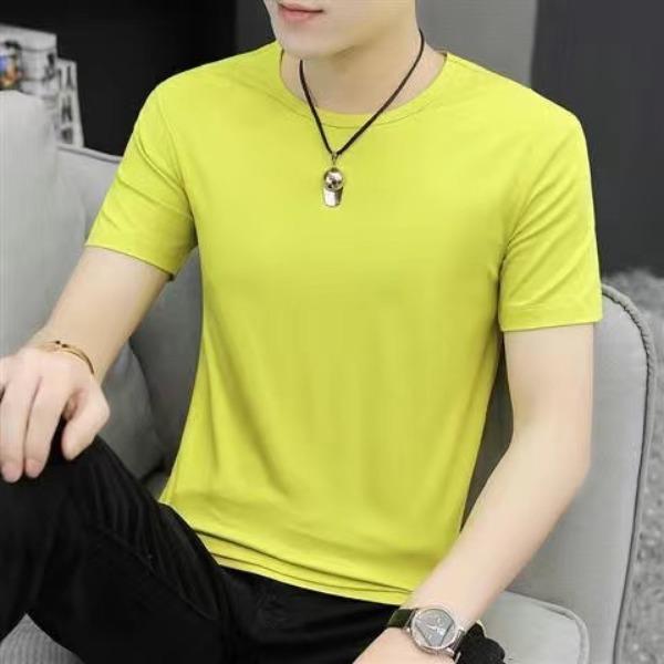 Mens T-Shirts Casual Crewneck Short Sleeve Shirts Summer Tops Basic Pullover Tees