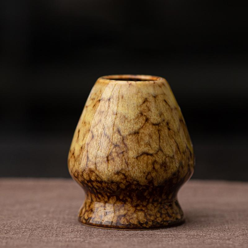 Ceramic Tea Whisk Bamboo Hat Point Wiping Tool Tea Constitutional Tray Japanese Tea Ceremony Accessories