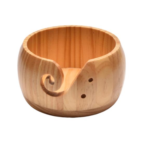 Ciotola per filati personalizzata per uncinetto Porta-uncinetto in legno personalizzato con coperchio Organizzatore multifunzionale per riporre oggetti artigianali Regali fatti a mano per