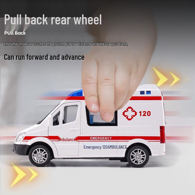 Die-cast 120 Ambulance Toy Model