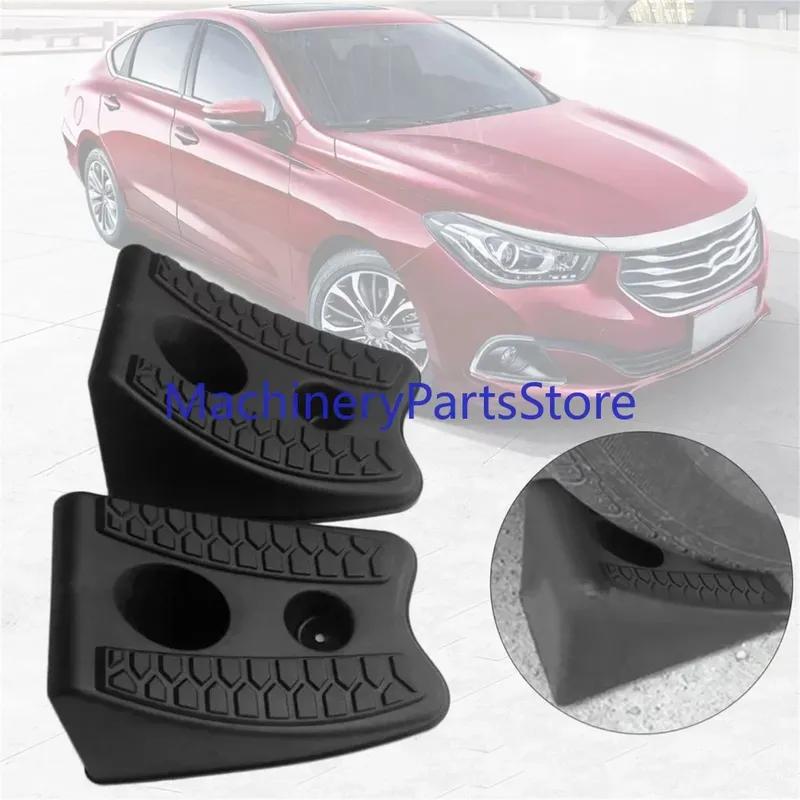 Hot Sell 2PCS Wheel Chocks Skid Resist Rubber High Strength Car Stopper Control Wheel Alignment Block Tire Support Pad