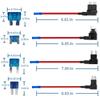 12 Pack Add-a-Circuit Fuse Tap Adapter 4 Types 12V and Fuse Kit 15A, Fuse Tap with MICRO2 Mini Standard and Low Profile,Fuse Tap