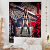 Black Lagoon Classic Anime Colorful Tapestry Wall Hanging Bohemian Wall Tapestries Mandala Wall Art Decor