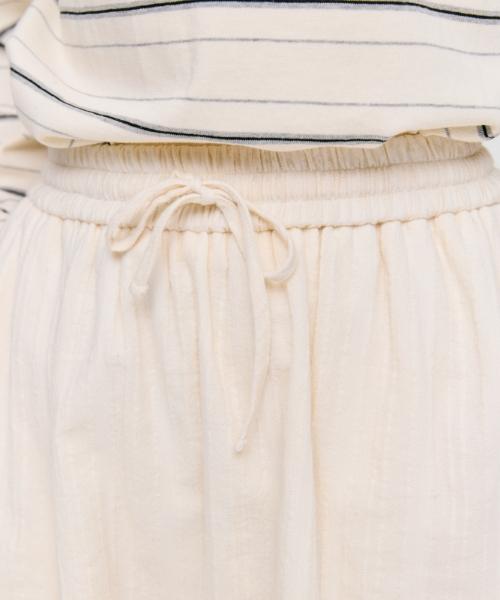 Depound Lace Point A-Line Skirt [Cream]