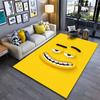 Funny Yellow Smiley Face Carpet Suitable As a Non-slip Mat for the Living Room or Bedroom Sofa