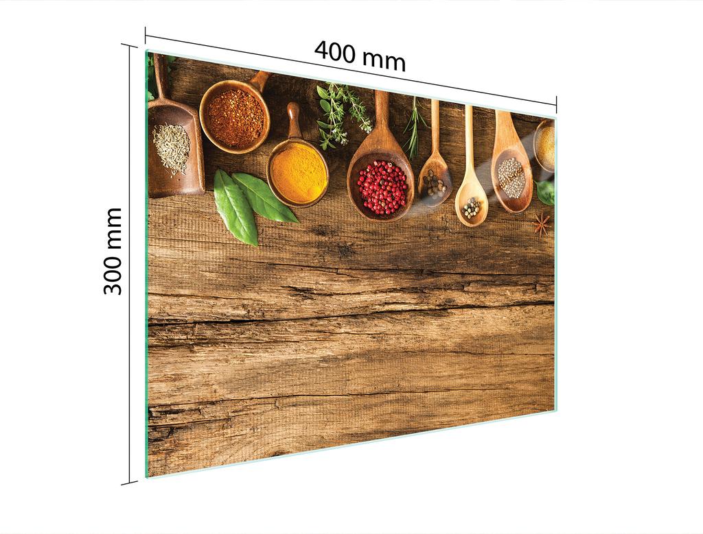 SZKLANA DESKA DO KROJENIA 40x30 PRZYPRAWY