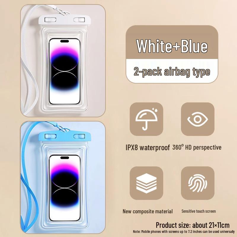 Wasserdichte Touchscreen-Handytasche zum Schwimmen, Tauchen, für Unterwasserfotografie, heiße Quellen und Lieferfahrer