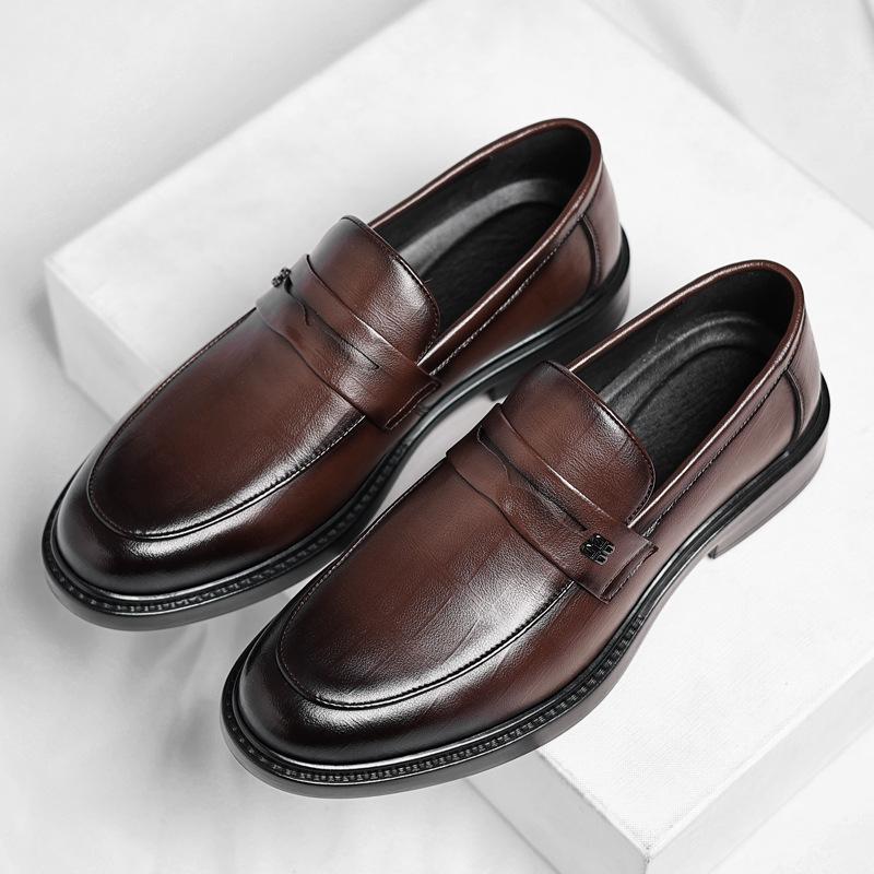 

Autumn casual leather shoes men s breathable soft-soled casual men s loafers 2025 37