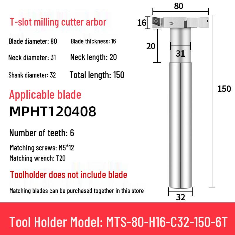 ATS CNC Machining Side Milling T-Slot Cutter Holder (21, 25, 32, 36, 40, 45, 50, 60)