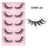 European and American Fox-Style Cat Eye Thick Synthetic False Eyelashes - 5 Pairs