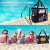 1PCS Large Mesh Beach Bag Sandproof Swim Tote Bag Oversized for Family Foldable Lightweight Pool Boat Bag