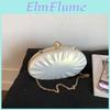 Fashionable Acrylic Shell Shoulder Bag With Lock Closure For Ladies