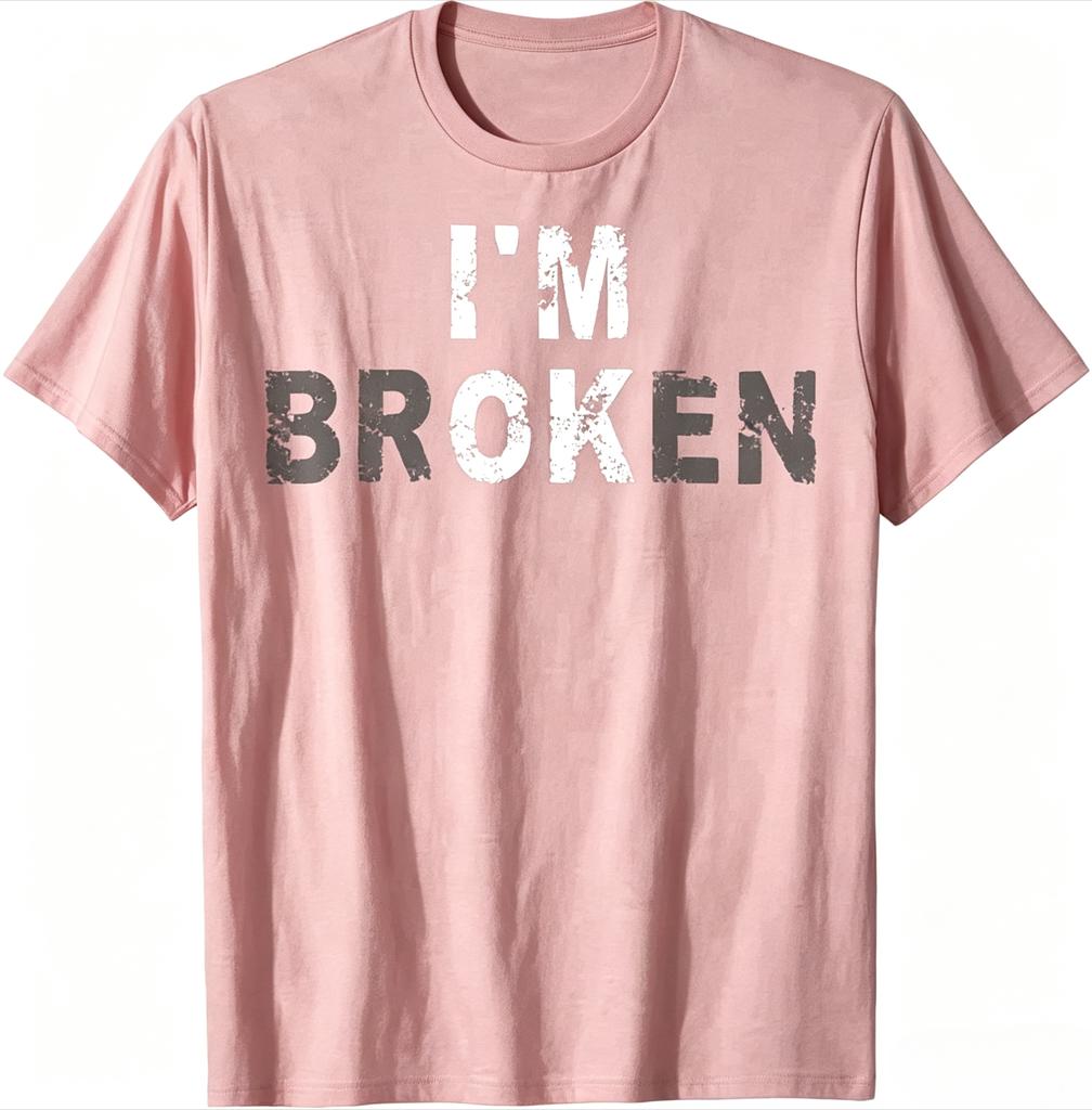 2026 New Im Ok Invisible Illness Unisextal Health Awareness Im Broken TShirt Custom Printed Graphic Tshirts Unisexs Camiseta Hombre