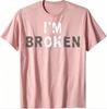 2026 New Im Ok Invisible Illness Unisextal Health Awareness Im Broken TShirt Custom Printed Graphic Tshirts Unisexs Camiseta Hombre