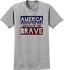 Home Of The Free, Because Of Brave Veterans Day Soldier Usa Support Men's T-Shirt